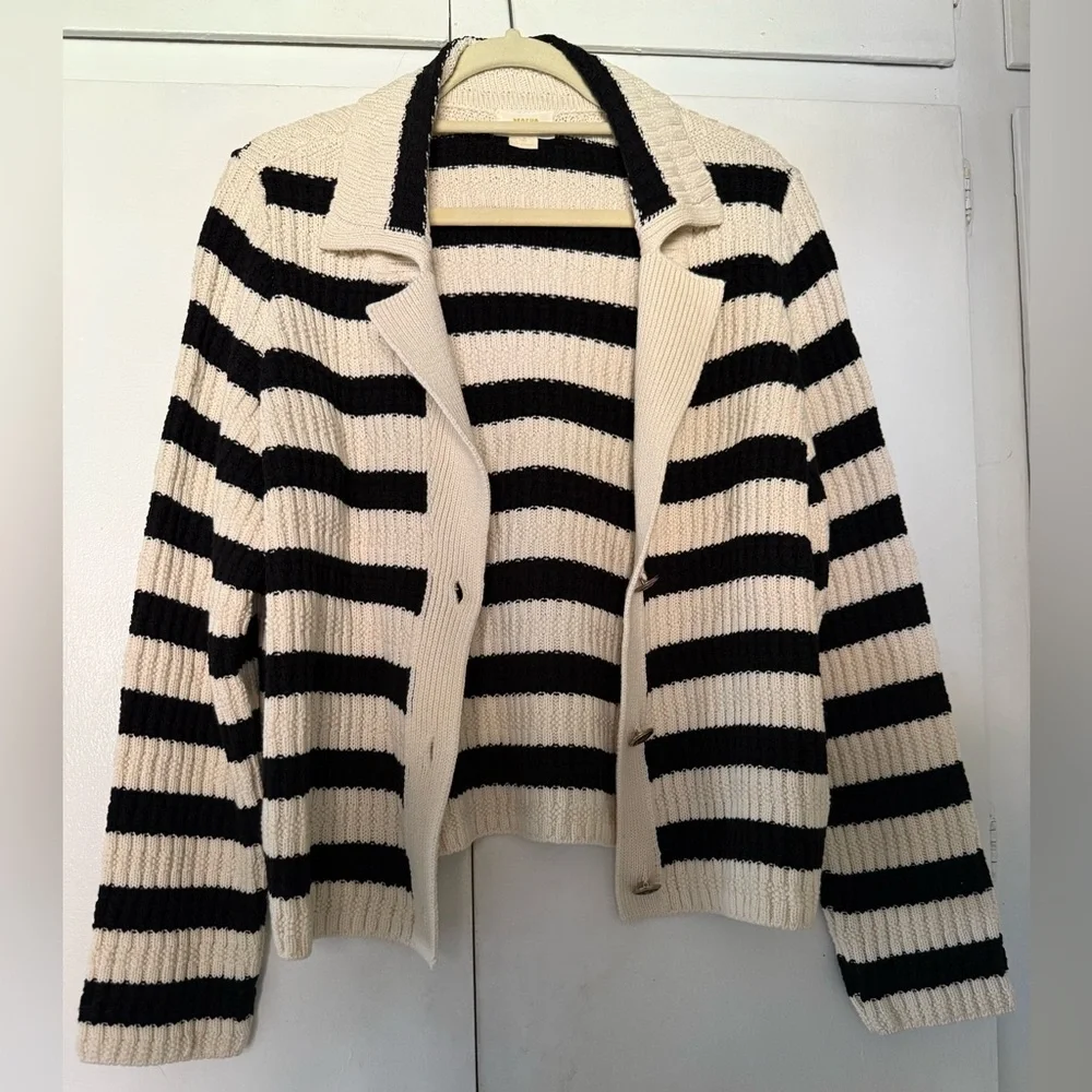 Maeve by Anthropologie The Greta Polo Cardigan Sweater size L - Picture 7 of 9